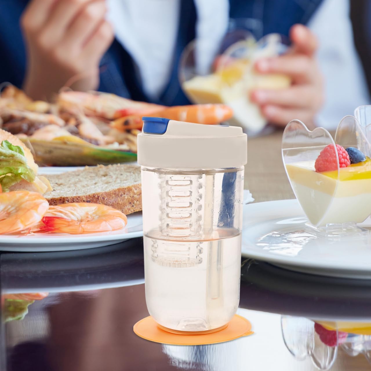 Totority Double Sided Suction Cups for Baby Bowls and Plates 3.74 Inch Silicone Non Slip Tableware Sucker Pads Secure Dining Stability for Toddlers Infants