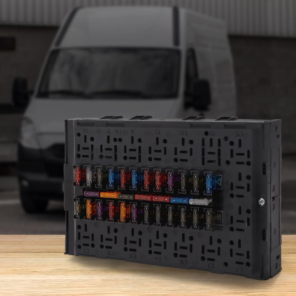 Portafusibili 2997086 Originalteil Fusibili piatti 4838244 per Iveco Daily II III 1989-2006 Scatola dei fusibili 112 PINS Auto Blocco fusibili box