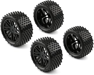 Rchobbytop 4pcs Off Road RC Vehicle Tires and Wheels  1 10 Scale OD 85mm Front   - Compare price