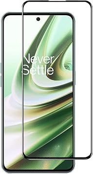 Microcase OnePlus Ace Tam Kaplayan  er eveli Tempered Ekran Koruyucu - Siyah