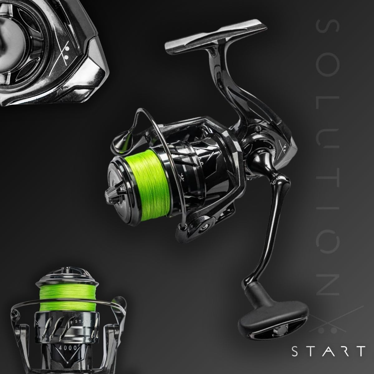 Big L Solution Start Combo - Monkey Lures Angel-Set, Spinnrute mit Rolle bespult für Einsteiger und Profi inkl. Angeltasche