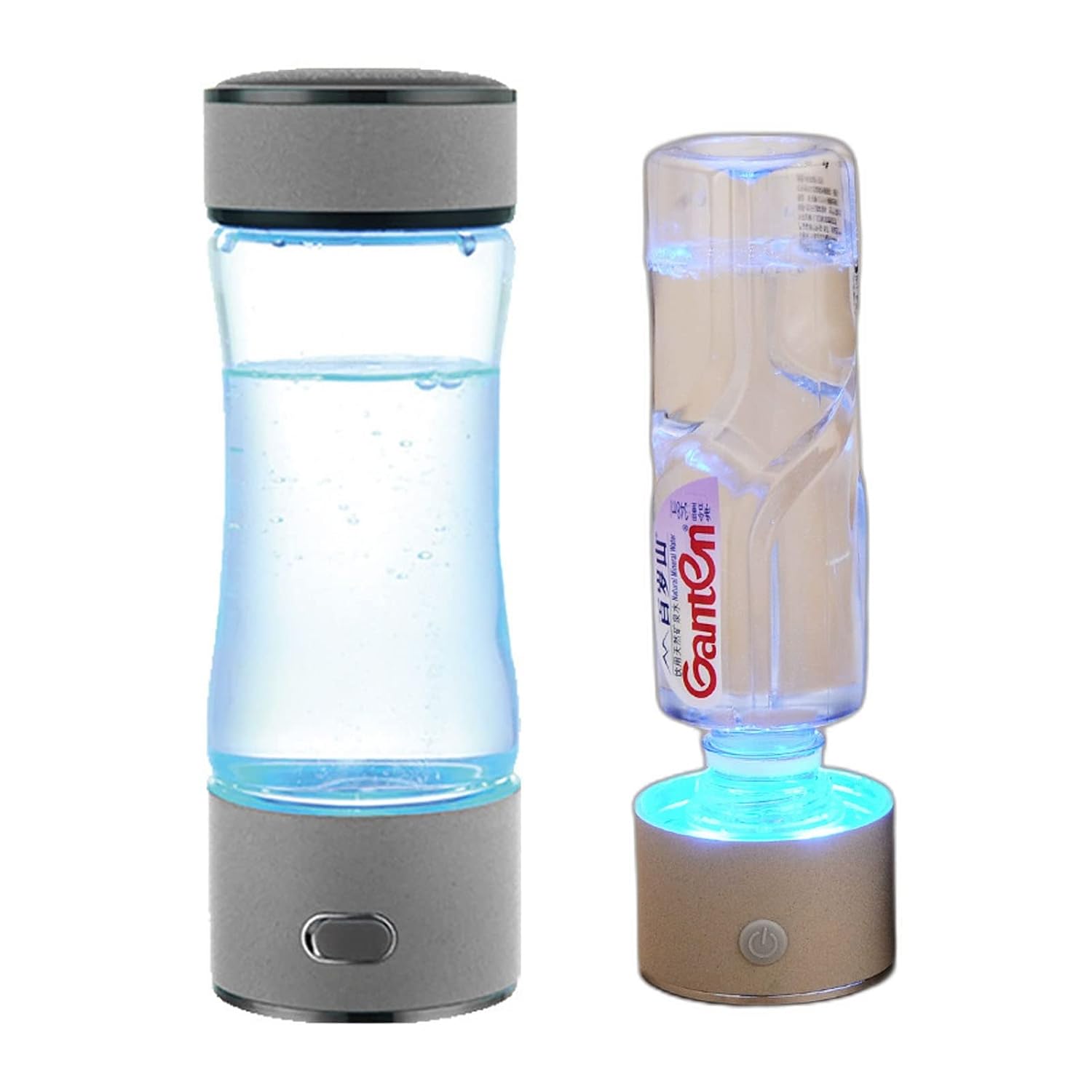Hydrogen Water Bottle Portable Hydrogen Alkaline Water Bottle Hydrogen-Rich Water Generator Ionizer PEM Technology 3 Mins Make Hydrogen Content Up to 900-1600 PPB for Sports and Travel 400Ml (Color :