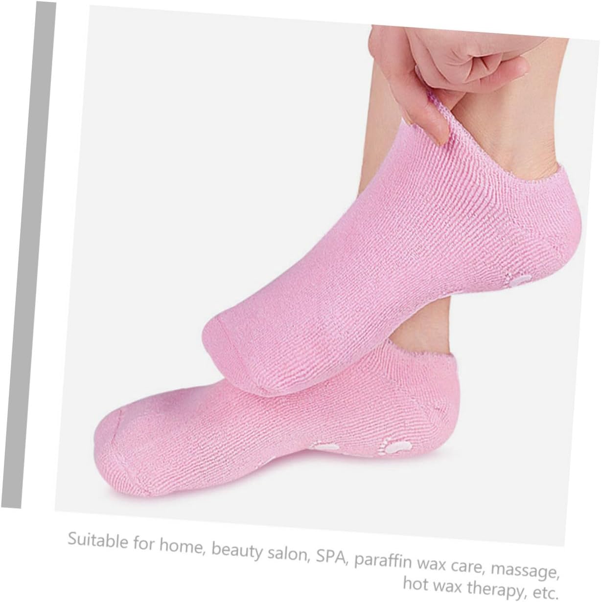 CALLARON 6pairs Spa Socks for Salon Moisturizing Foot Covers Foot Care Masks Non Slip Socks