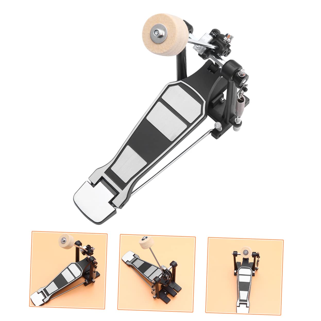 Pédale De Grosse Caisse Professionnelle Pour Batterie De Rechange Avec Angle Et Réglables Accessoire Pratique Pour Percussion