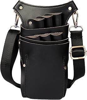 Scissor Pouch for Stylist Tool Belt, Salon Hair Cutting Holster With Shoulder Belt for Hairdressers and Barbers