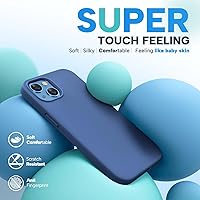 Vista 705 de Miracase Funda diseñada para iPhone 13 Pro Max con protector de pantalla, [forro de microfibra suave antiarañazos], funda protectora de silicona