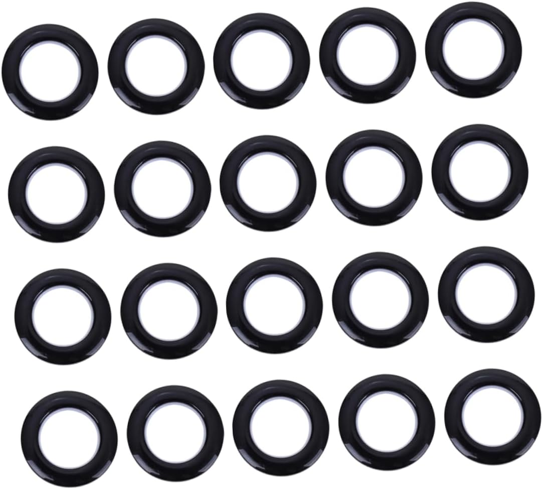 80pcs Curtain Grommets Plastic Ring for Curtain Rod Living Bedroom Shower Modern Design