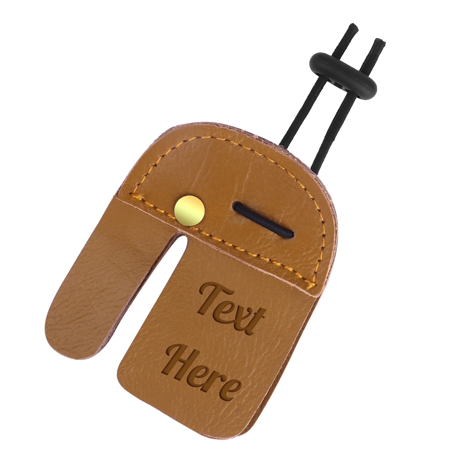 Dinikally Personalized Custom Engraved Archery Finger Tab for Fingers Protector (sty1)