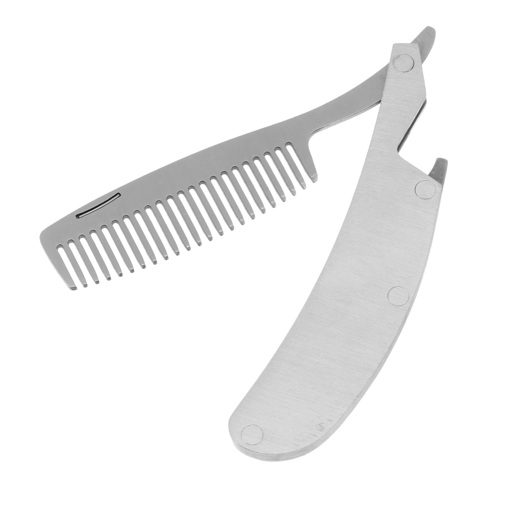 WOONEKY 4 Pezzi Pettine Per Con Spazzola A Denti Pettine Modellante Per Barba Portatile Facile Da Usare Per Uomini