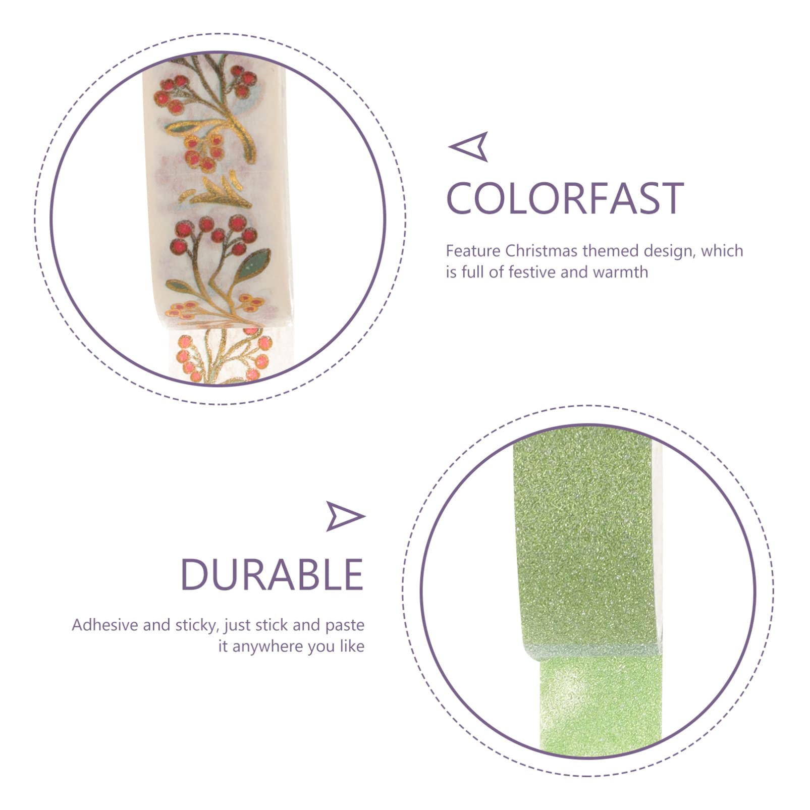 Świąteczne taśmy Washi Dekoracyjny zestaw taśm Washi Kolorowe taśmy Taśmy Naklejki na prezenty do materiałów do scrapbookingu DIY Craft Pakowanie prezentów Planiści 12 rolek 79x0.6 Cal
