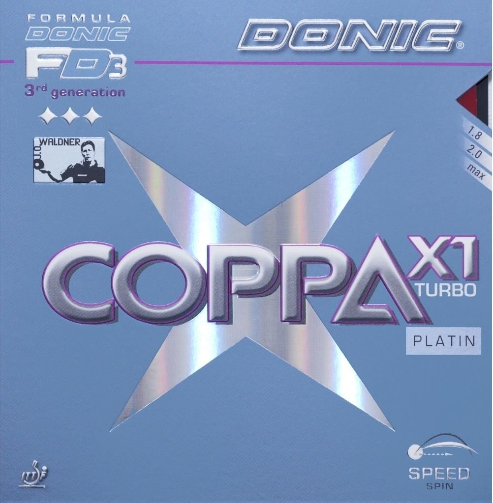 Donic Coppa X1 Platin Turbo Table Tennis Rubber, 2mm (Red)-image-11