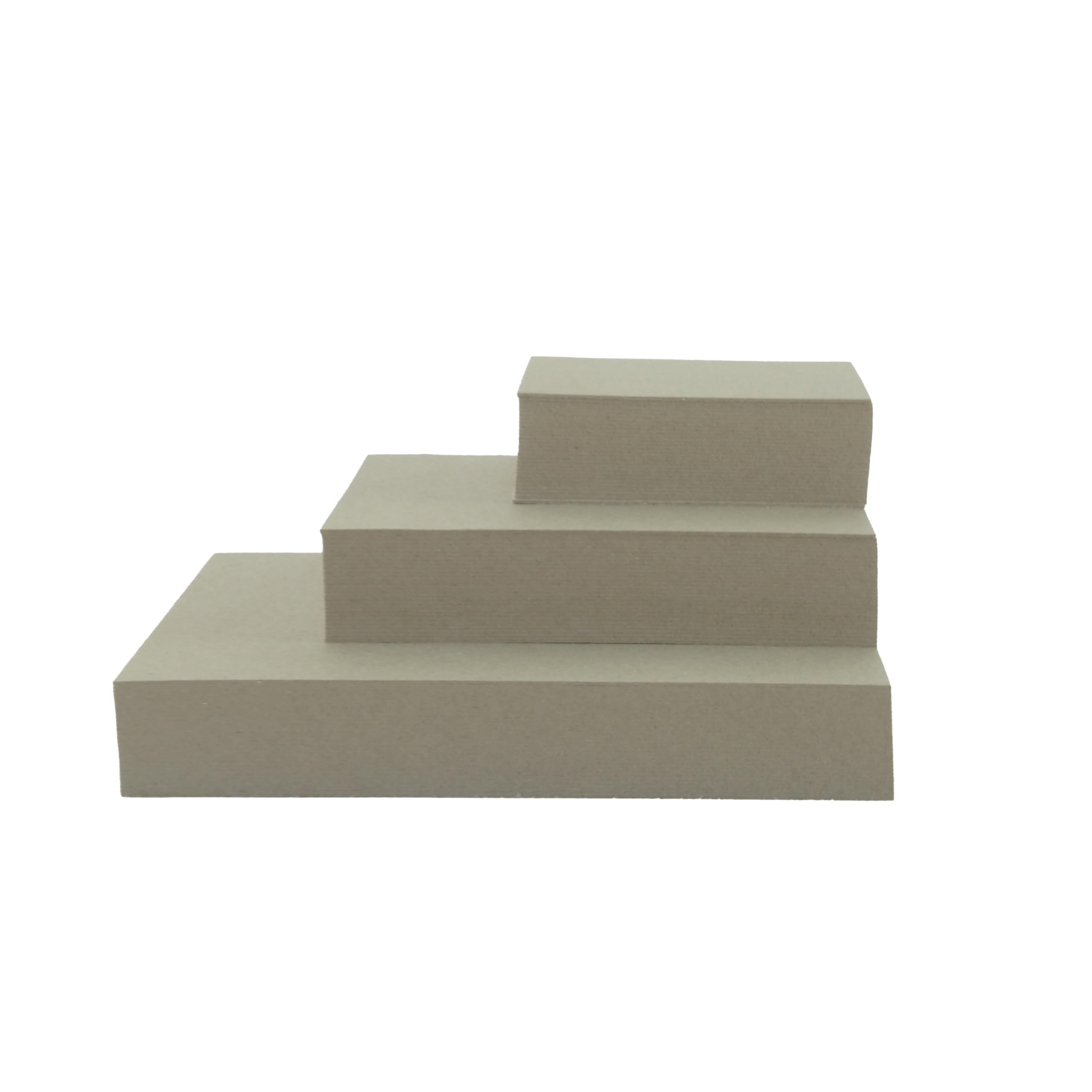 Graukarton Graupappe 50x75cm 1mm 750g/m² glatt Buchbinderpappe Bastelkarton Bastelpappe Karton Einleger Trenner Zwischenlagen Zuschnitt - 10-100 Bogen