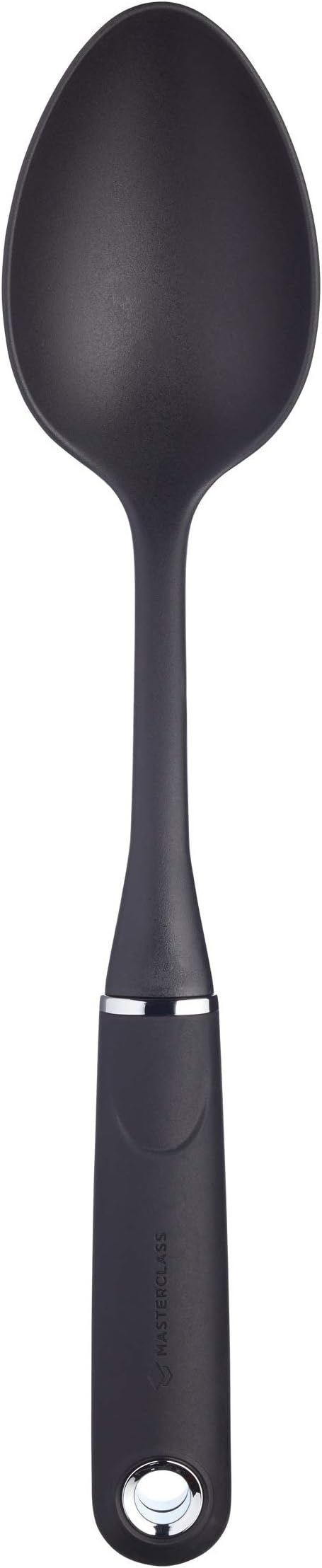 MasterClass Cooking Spoon with Soft Grip Handle, Non Stick Safe Nylon, 34.5 cm