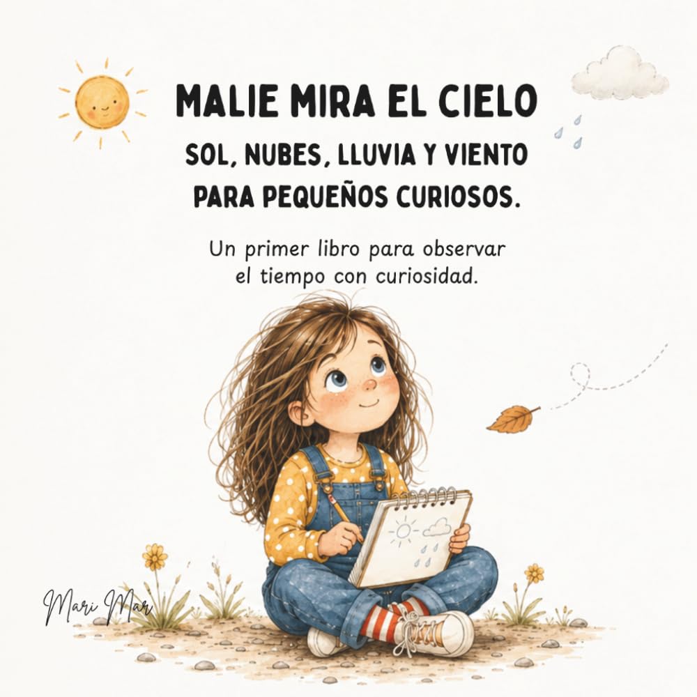 Malie mira el cielo: Sol, nubes, lluvia y viento para pequeños curiosos