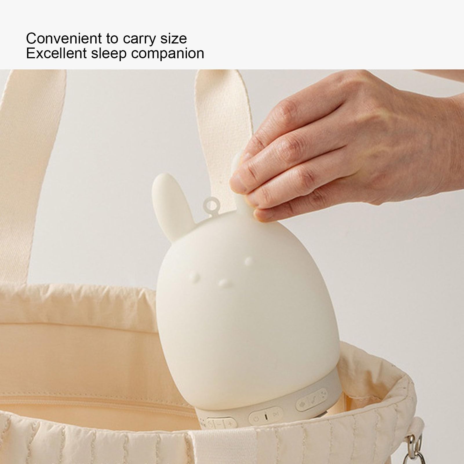Diyeeni Veilleuse à Bruit Blanc, Machine à Bruit de Lapin 3 en 1 avec Haut-parleur BT et 3 Lumières de luminosité, 31 Sons de Sommeil Apaisants, pour Chambre à Coucher, Bureau, Crèche