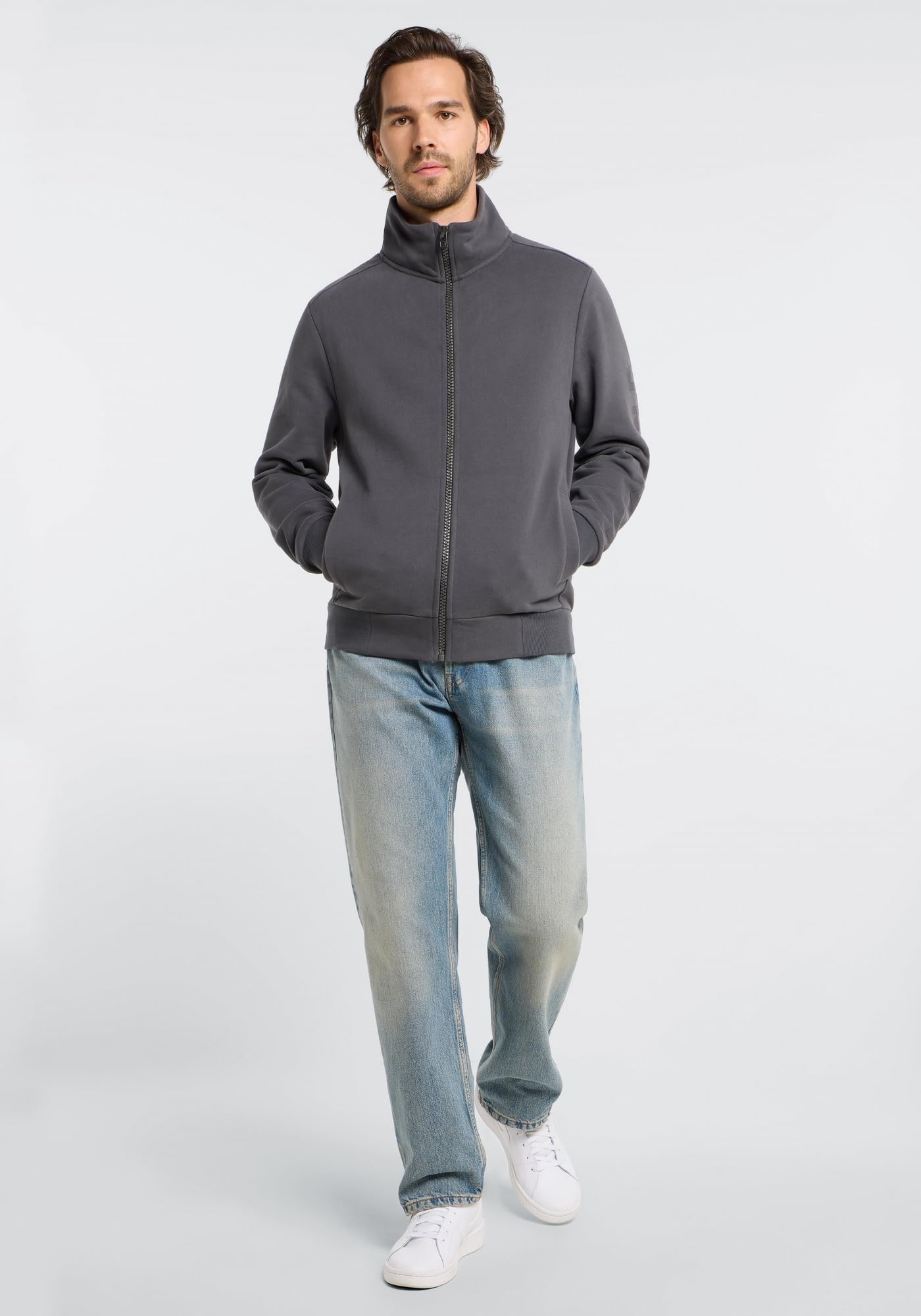 Elbsand Herren Sweatjacke ESMLevin Freizeitjacke mit Stehkragen