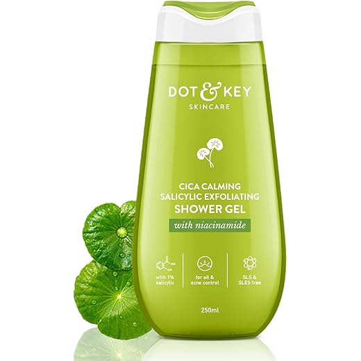 Dot Key Cica Exfoliating Shower Gel - Oil Control & Acne Red