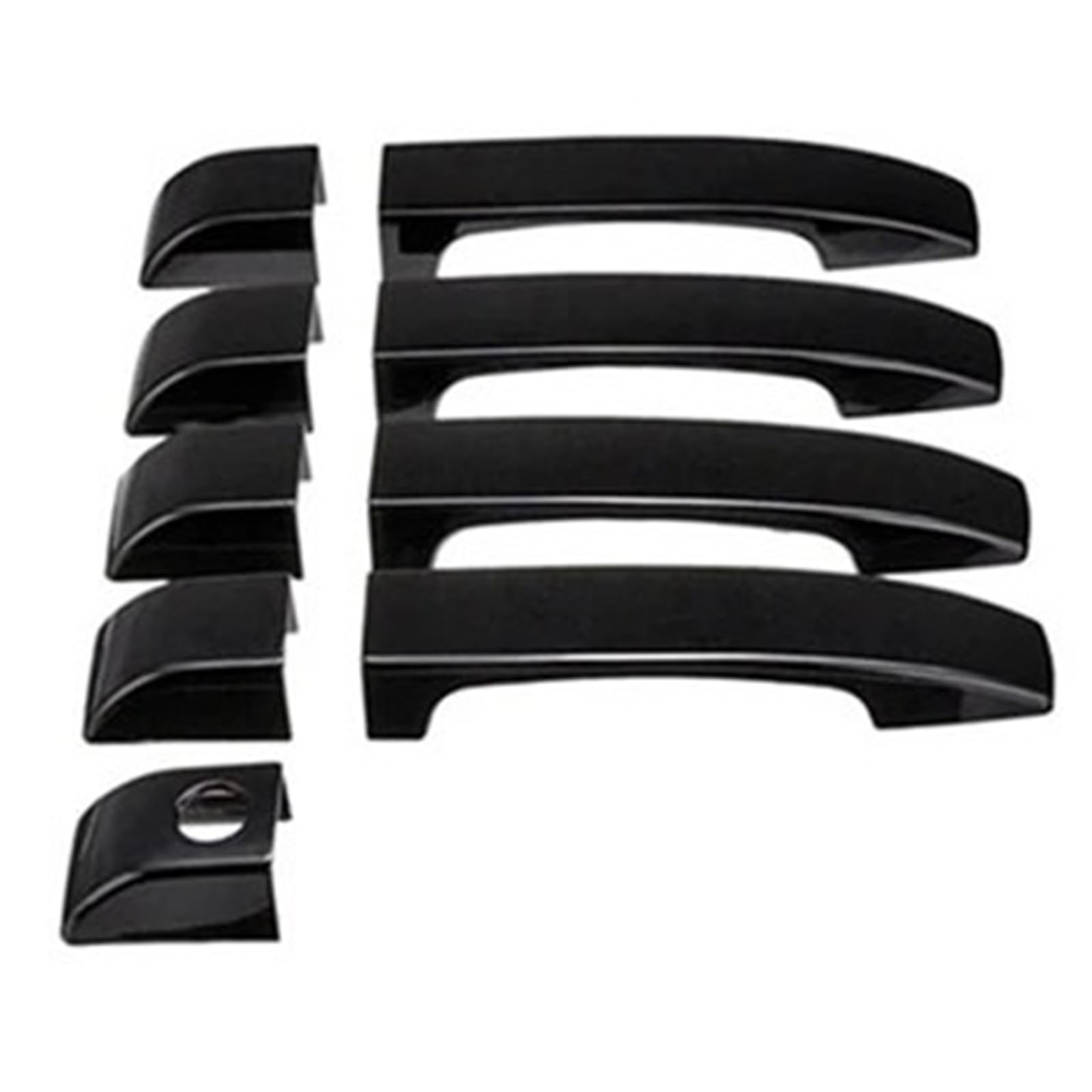 BQWYEDPL Car Door Handle Covers Exterior Door Handles Trim Fit for Land Fit for Rover Fit for Range L322 2002-2012 Car Door Latch Handle(Bright Black)