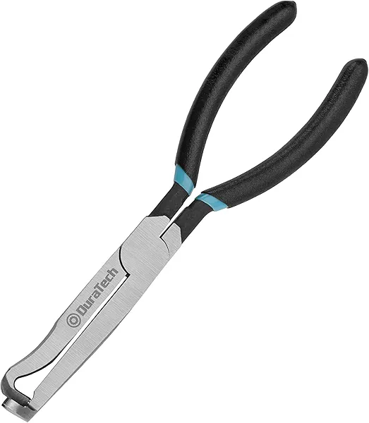 DURATECH Electrical Disconnect Pliers, 8-inch Automotive Electrical Connector Pliers, Automotive Plug Removal Tool for Car Fuel Pump, Spark Plug, Ignition Coil, Fuel Injector, Push Tab Style