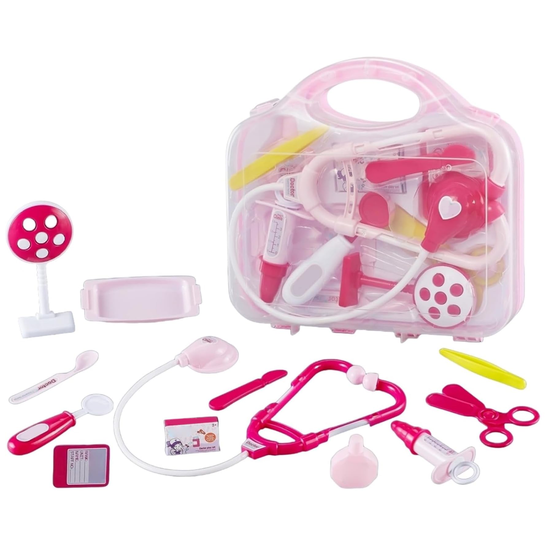 Kit médico para niños de 12 piezas con estuche de juguete resistente 6