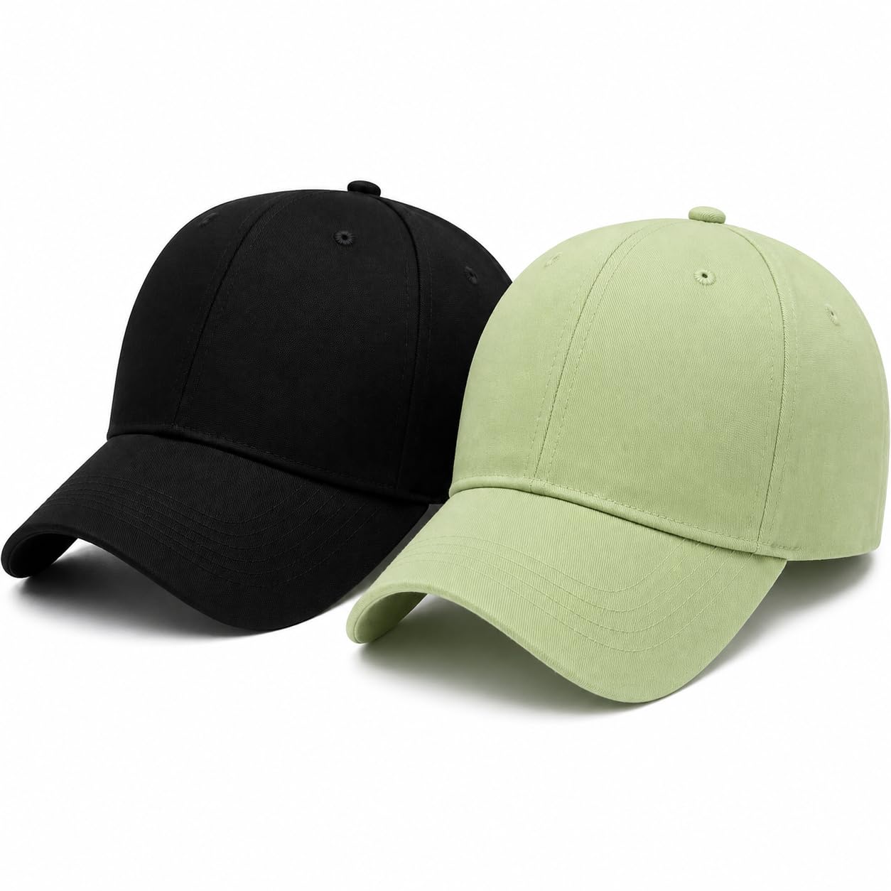 Cap for Men & Women | Unisex Cotton Baseball Cap | Adjustable Free Size Sports Hat | Summer Cap for Boys & Girls | Topi for Cricket, Gym, Running, Dance, Travel & Outdoor (Pack of 2)-image-27