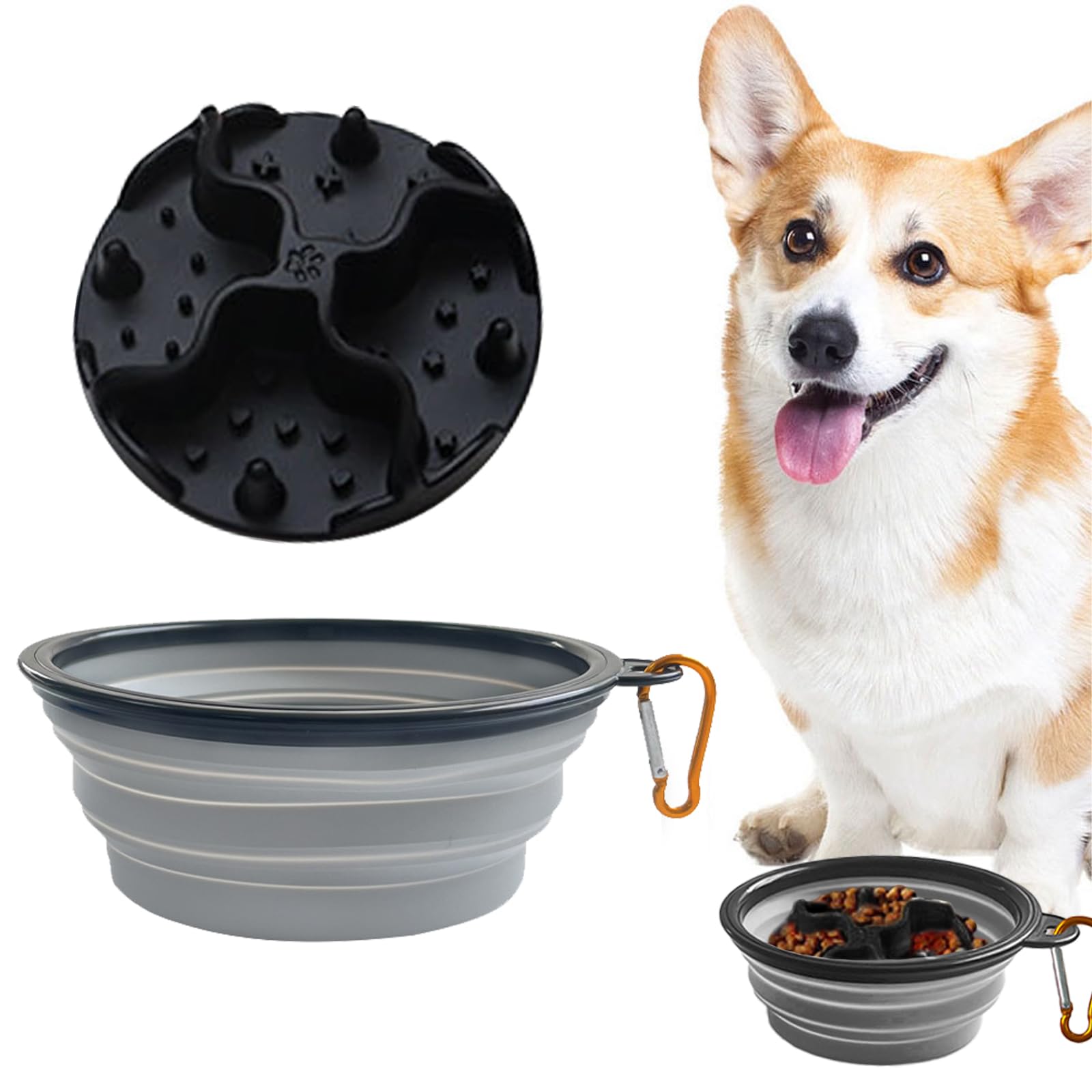 TYXHXTF Comedero Perro Lento, Comedero Perro Antivoracidad, para Perros Pequeño, Antideslizante, Comedero Antivoracidad Perro, Comedero Perro Pequeño