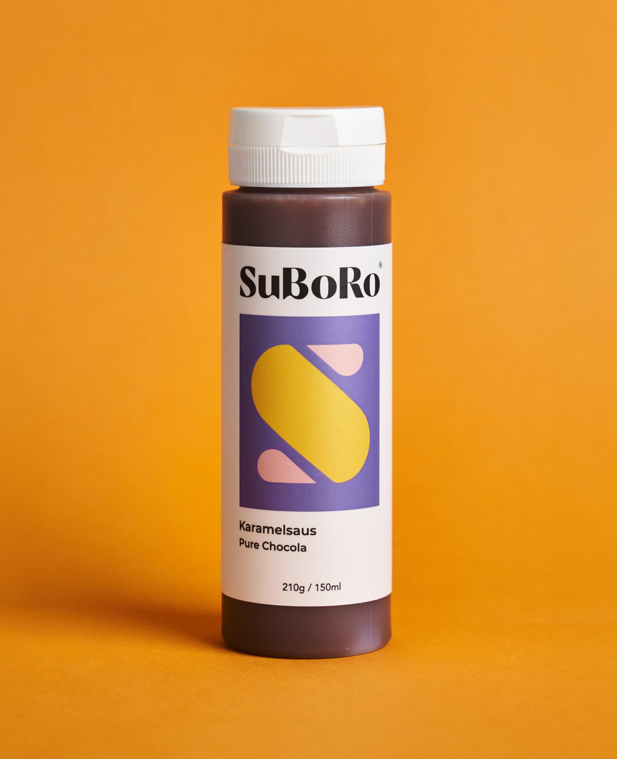 Suboro Karamellsauce 4er-Pack Mini 4 x 210 ml Probier- & Geschenkset mit Meersalz Vanille Zartbitterschokolade Pumpkin Spice