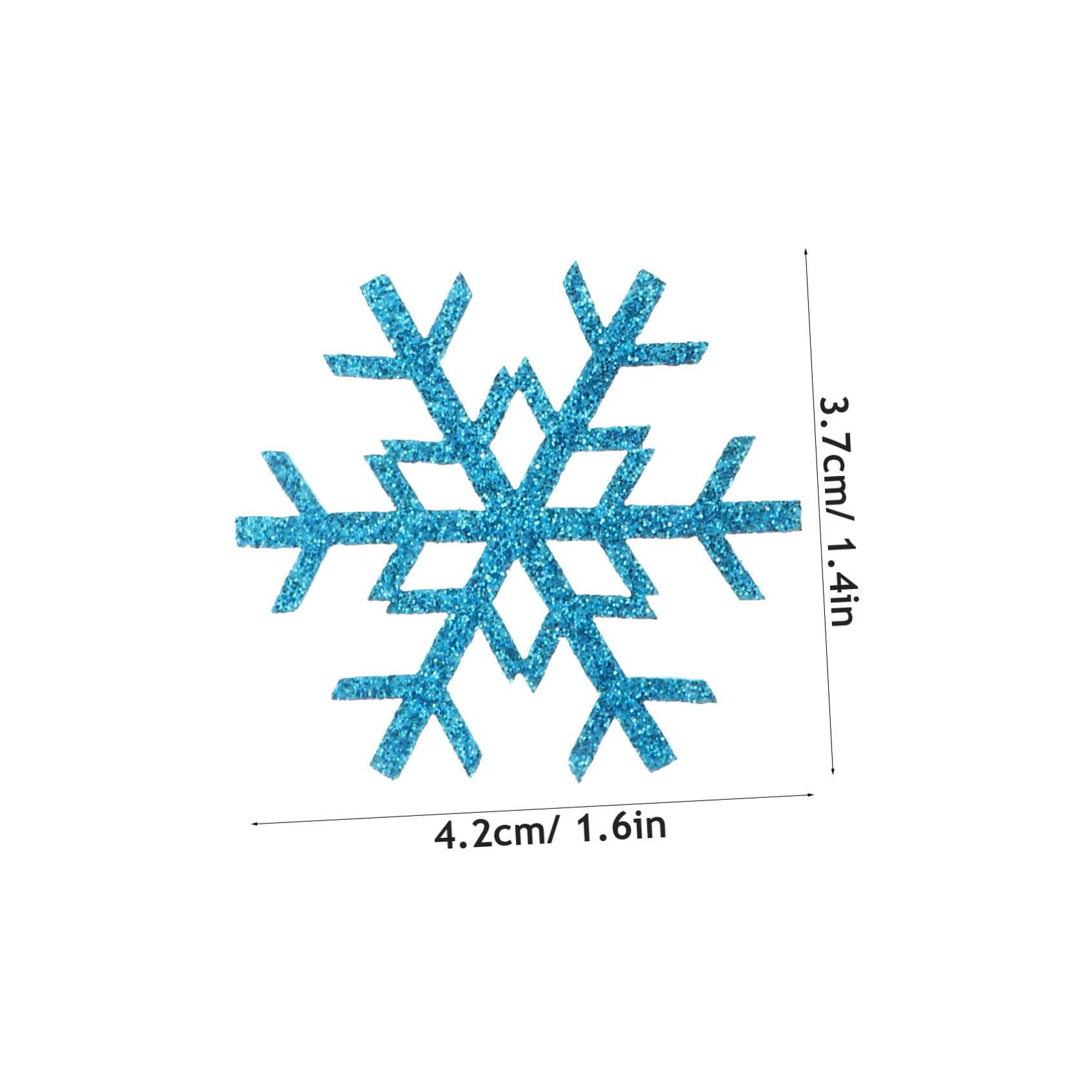 jojofuny 30 Pezzi Toppe Fiocco di Neve per Cucito, Accessori per Abbigliamento Fai da Te, Materiale Leggero e Creativo per Riparazione e Decorazione