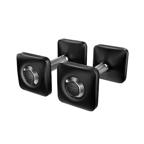 Peloton Dumbbells | Ergonomically Designed Pair of Cast Iron Weights with Urethane Coating and Non-Slip Grip, Available in Set of Two