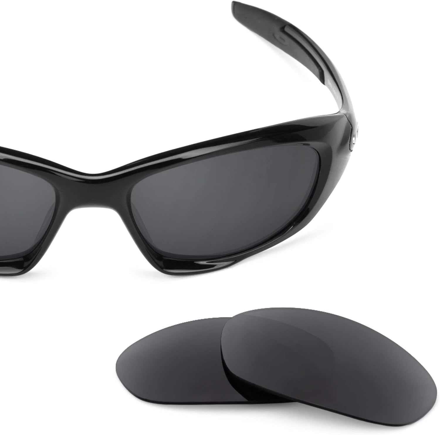 Revant Replacement Lenses for Oakley Twenty XX (2012) OO9157 Sunglasses - Non-Polarized Stealth Black