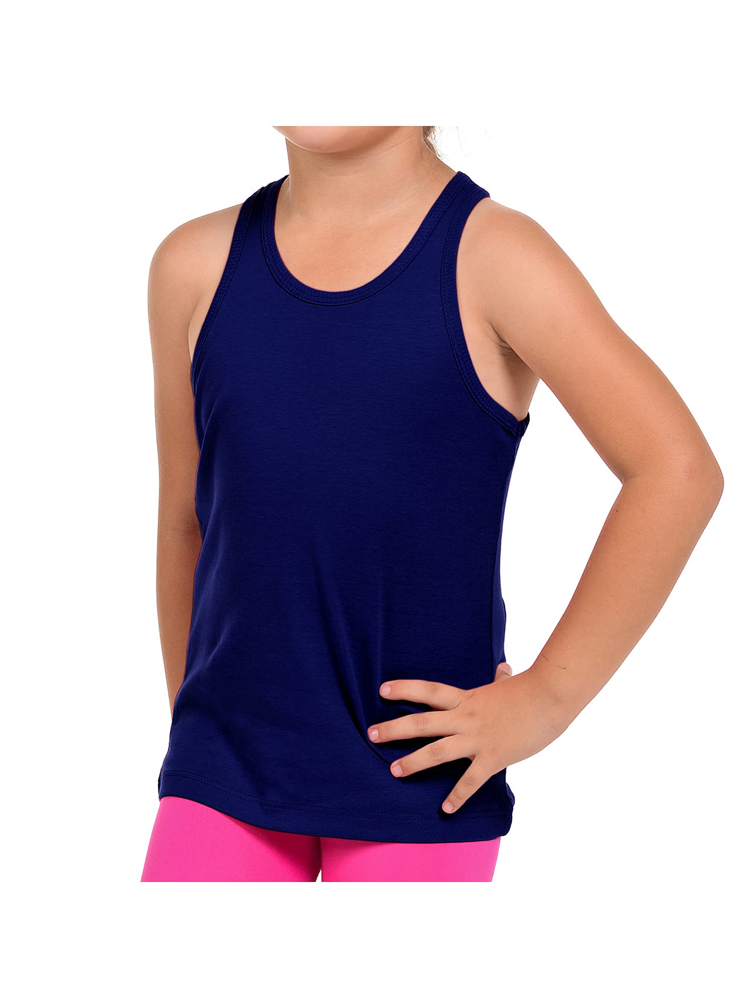 FRESH TEE Girls' Racer Back Tank Top Tunic