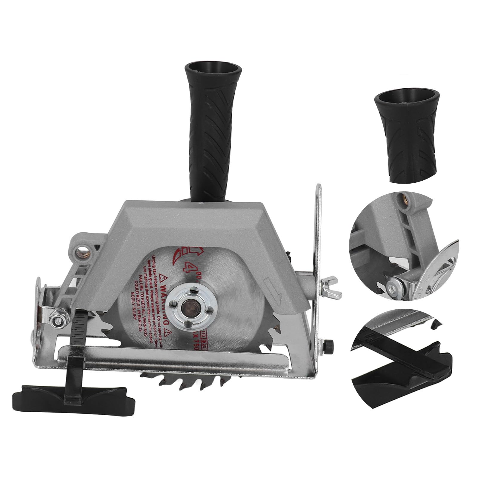 Adapter do piły tarczowej HaloVerde z ostrzem 105 mm / 4,13 cala do wiertarek elektrycznych 6–13 mm, zestaw adapterów z wiertarki do piły do ​​cięcia i szlifowania drewna, PCV i