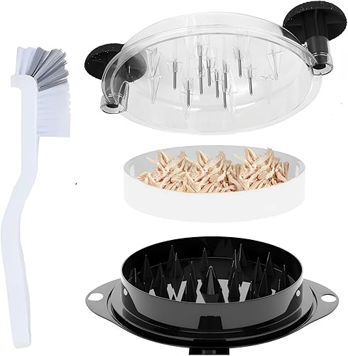 Trituradora de pollo, trituradora de carne torcida, grande para pechugas de pollo, carne de cerdo desmenuzada con garras de acero inoxidable 304