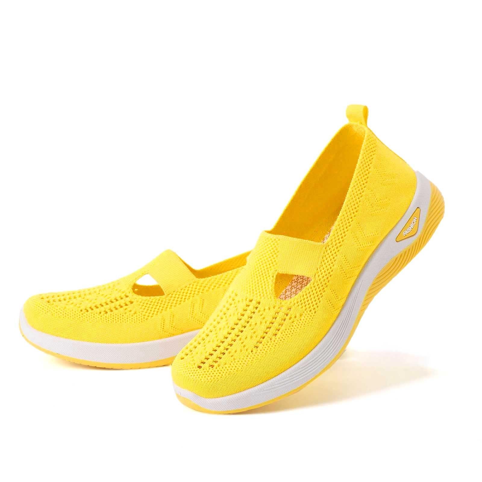 Scarpe Ortopediche Donna Senza Lacci Morbida Sneakers Scarpe da Ginnastica Traspirante Antiscivolo Leggere Scarpe da Corsa Estive Comode