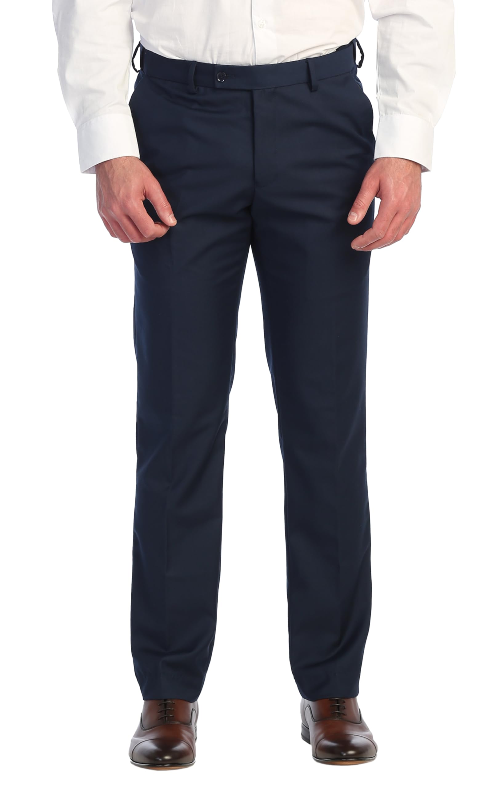Gioberti Men's Hidden Expandable Waist Dress Pants