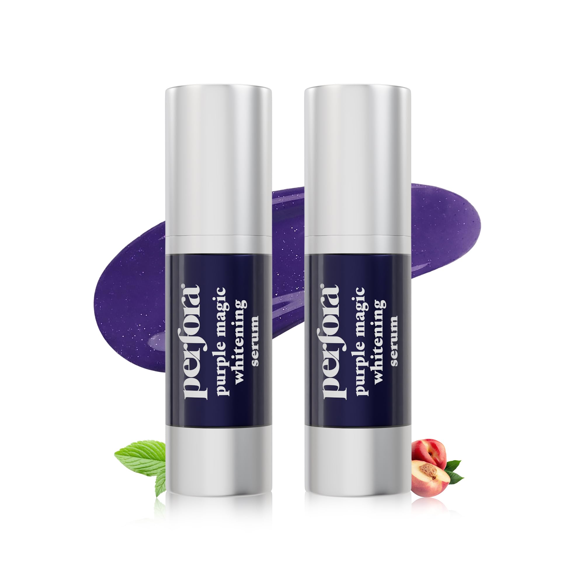 Perfora Purple Magic Whitening Serum, 60ml | v34 Color Corrector For Teeth | Purple Toothpaste For Teeth Whitening | Tooth Stain Removal |Enamel Safe & Effective Teeth Whitener | Apple Peach,Pack Of 2-image-22