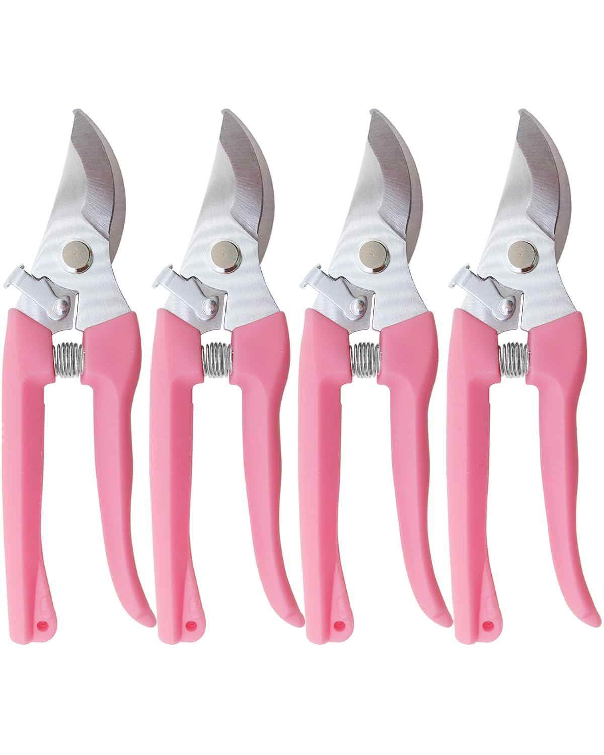 Flower Scissor, Floral Shear for Cutting Fresh Flowers (Pink, 4 Pack)