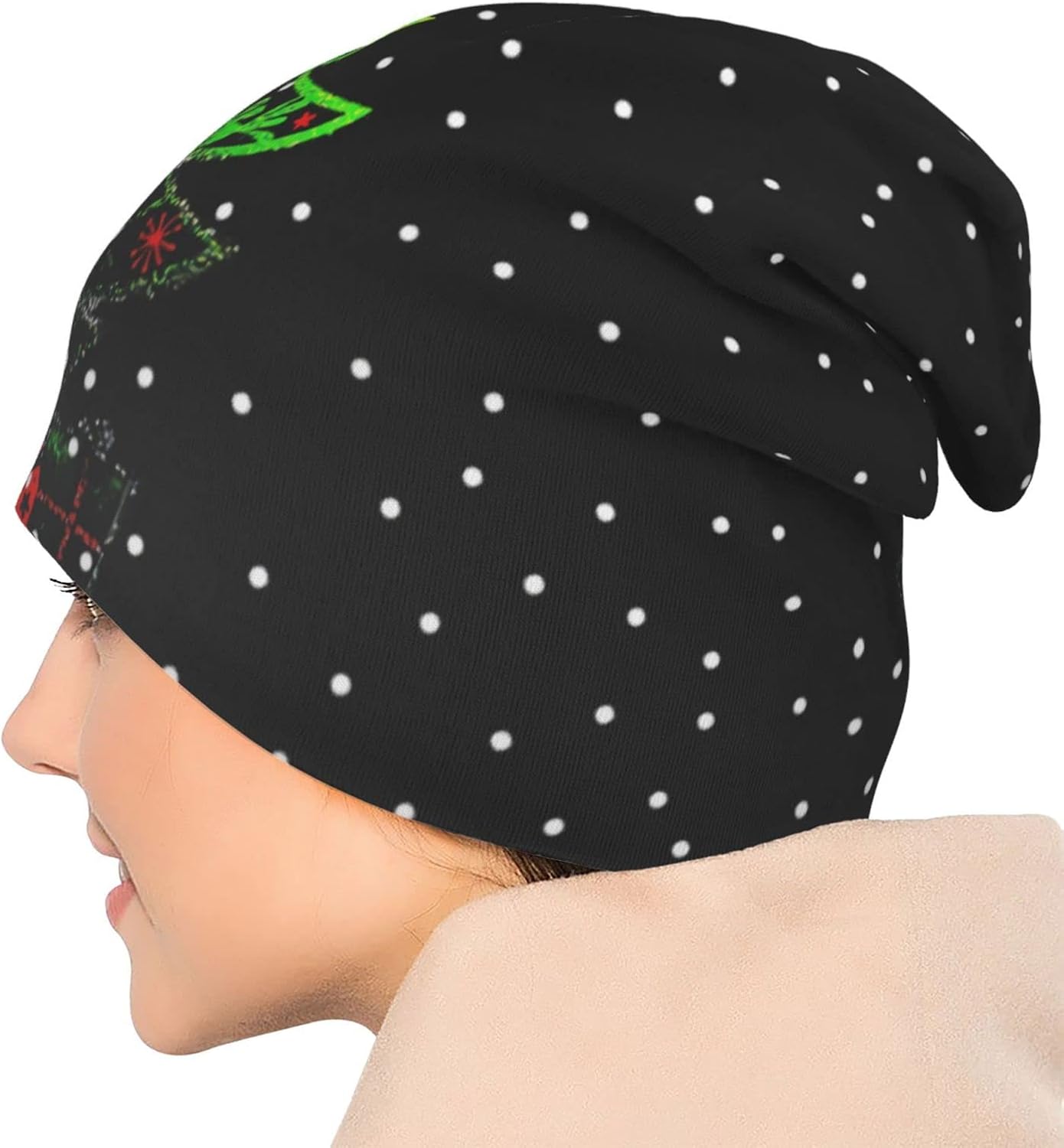 Christmas Snowman Beanie Chemo Hat Cancer Headwear Knitted Hats Baggy Slouchy Scarf Cap Knit Hat for Unisex Adult - Image 6