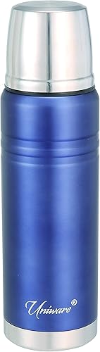 Miniatura 7 de UNIWARE Frasco de vacío de acero inoxidable plateado (16.9 fl oz), 2.9 x 2.9 x 10 pulgadas