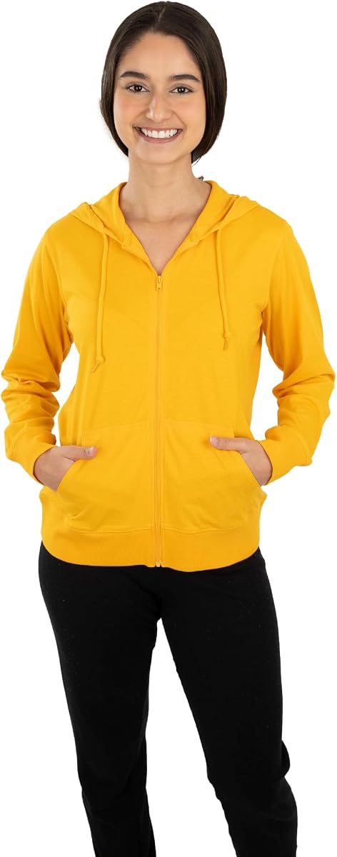 Women's Full Zip Up Hoodie Lightweight Workout Jacket Sweatshirt