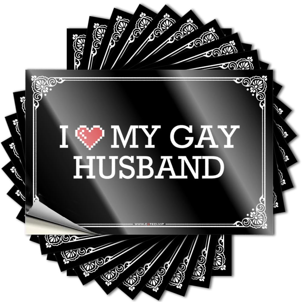 Cool, Decal Bumper I Love My Gay Husband | Free Stuff(12X18CM)
