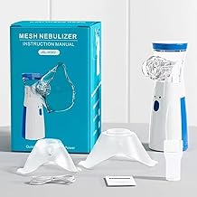 HUISCO™ Portable Mesh Nebulizer Handheld, One Touch Operation, No Noise, High Nebulization Rate, Personal Inhalers For Breathing Problems Lightweight, Travel Friendly Nebulizer For Adults & Kids