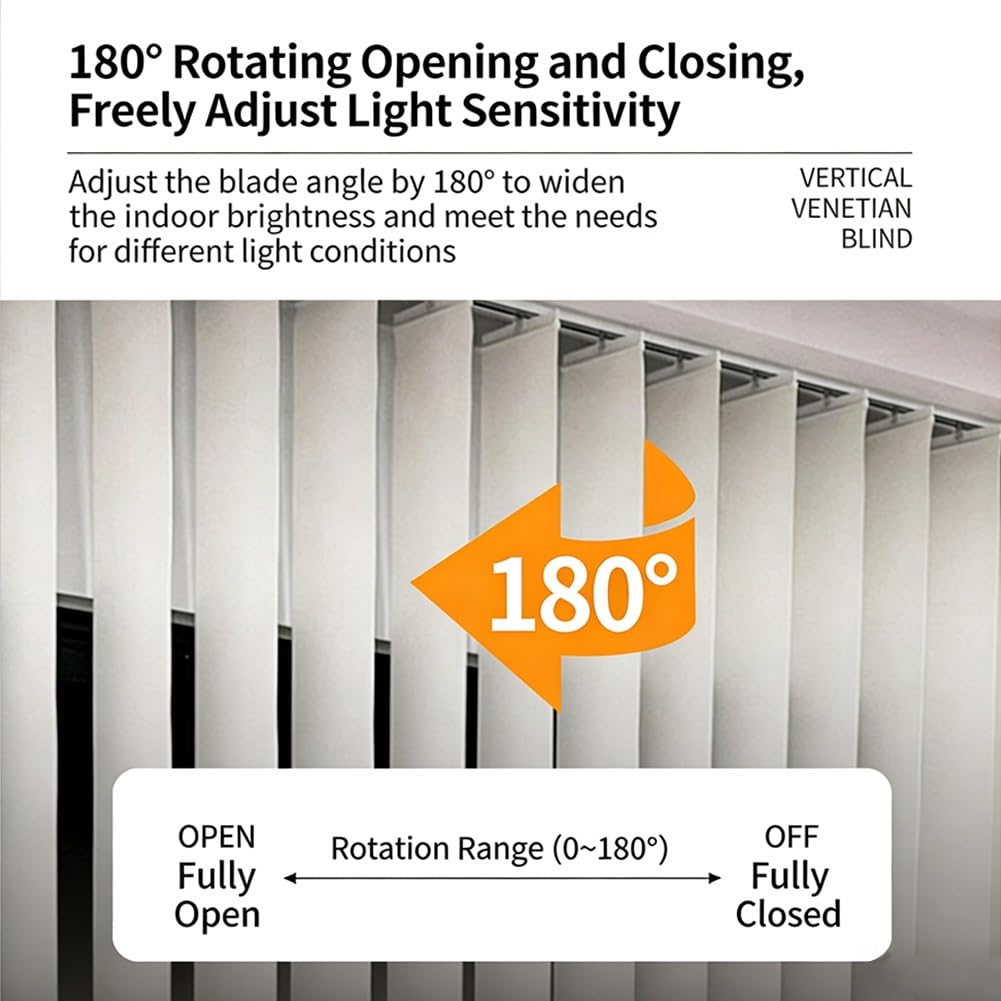 Tende Verticali A Lamelle Scorrevoli, Tende Verticale Oscurante In Tessuto Per Isolamento Termico E Privacy, Veneziane Da Per Interno Per Camera Soggiorno E Porta(W80cm*H140cm)
