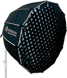 Softbox Octabox Greika GKH 90cm com Suporte para Speedlight e Encaixe Bowens – Difusor Profissional para Iluminação de Estúdio com Colmeia