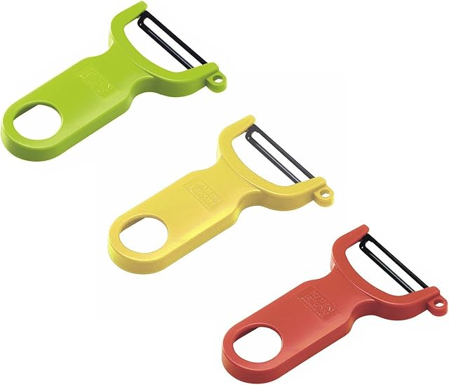 Kuhn Rikon 2784 Original Swiss Peeler, Set of 3, Red / Green / Yellow