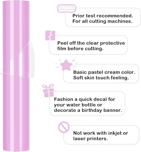 Miniatura 2 de TECKWRAP 001 Vinilo adhesivo mate para proyectos de calcomanías de manualidades, 1 x 5 pies, azul bebé mate