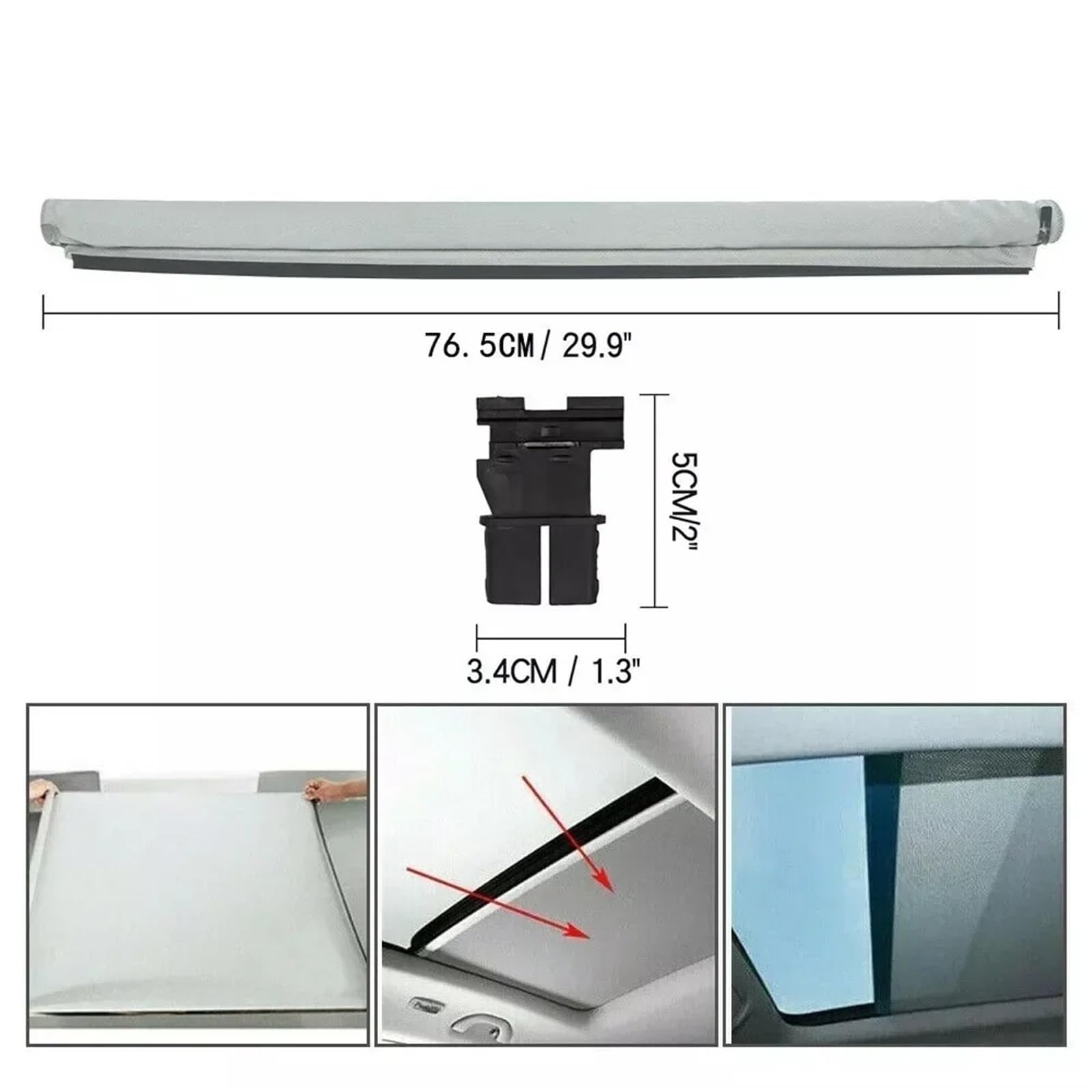 Pare Soleil Voiture 1K9877307 5ND877307 Rideau Pare-Soleil Toit Ouvrant Voiture pour VW CC pour Tiguan pour Touran pour Golf pour Q5 pour Jetta pour Variant Pare-Soleil(Beige Assembly)