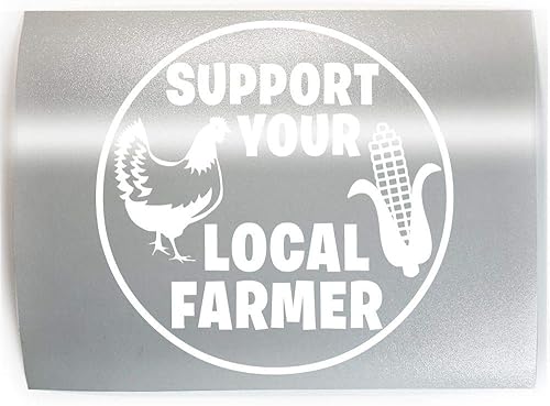 Miniatura 1 de SUPPORT YOUR LOCAL FARMER - PICK COLOR & SIZE - Farm Ranch Vinyl Decal Sticker A
