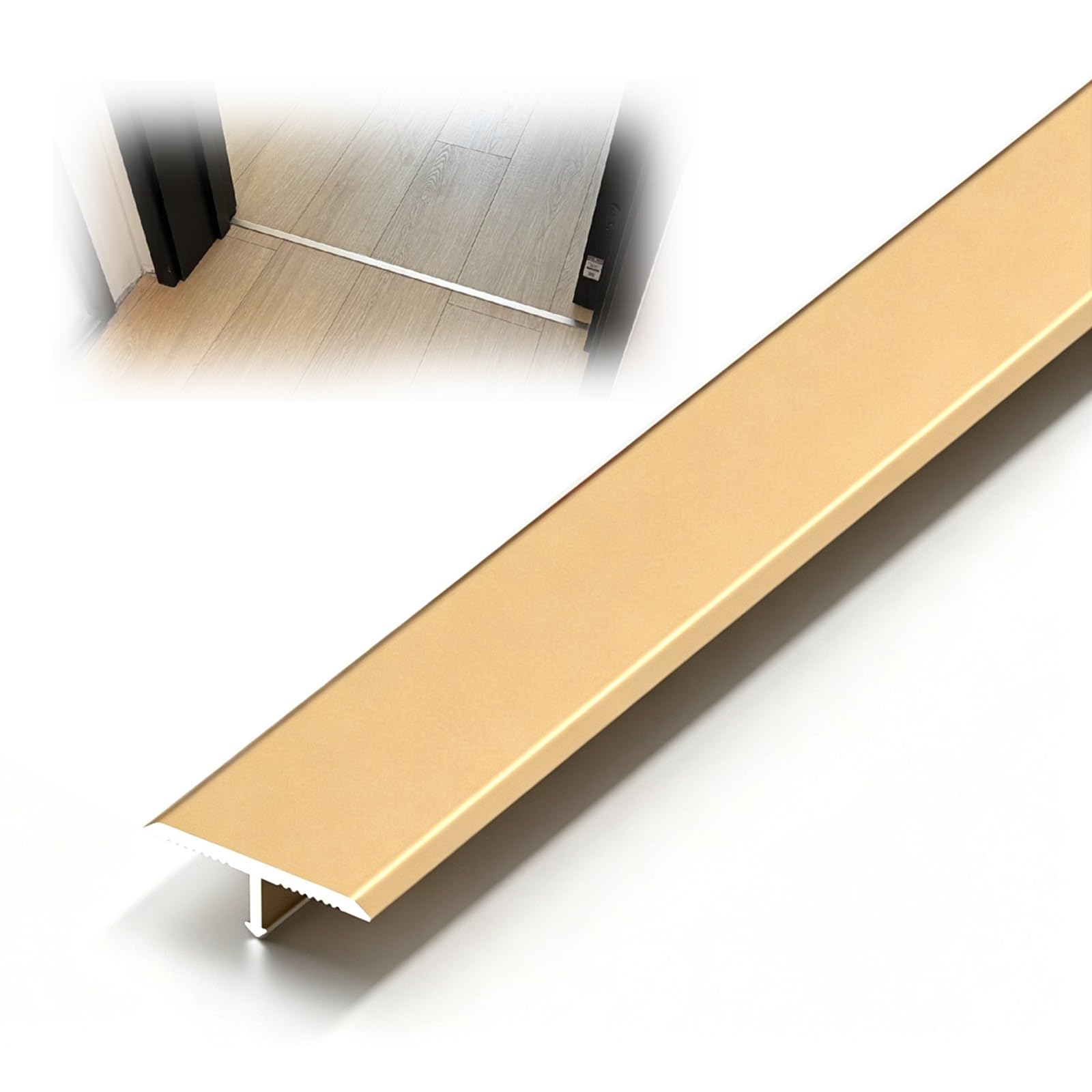 Alu Profile Transition en T Sol barre Seuil de Porte Baguettes de Finition