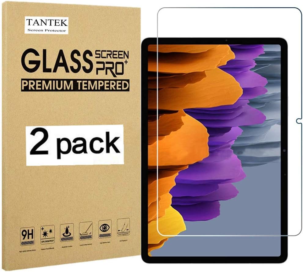 TANTEK2-Pack] Screen Protector for Samsung Galaxy Tab S7(-T870/T875,2020) 11 inch,Tempered Glass Film,Ultra Clear,Anti Scratch,Bubble Free